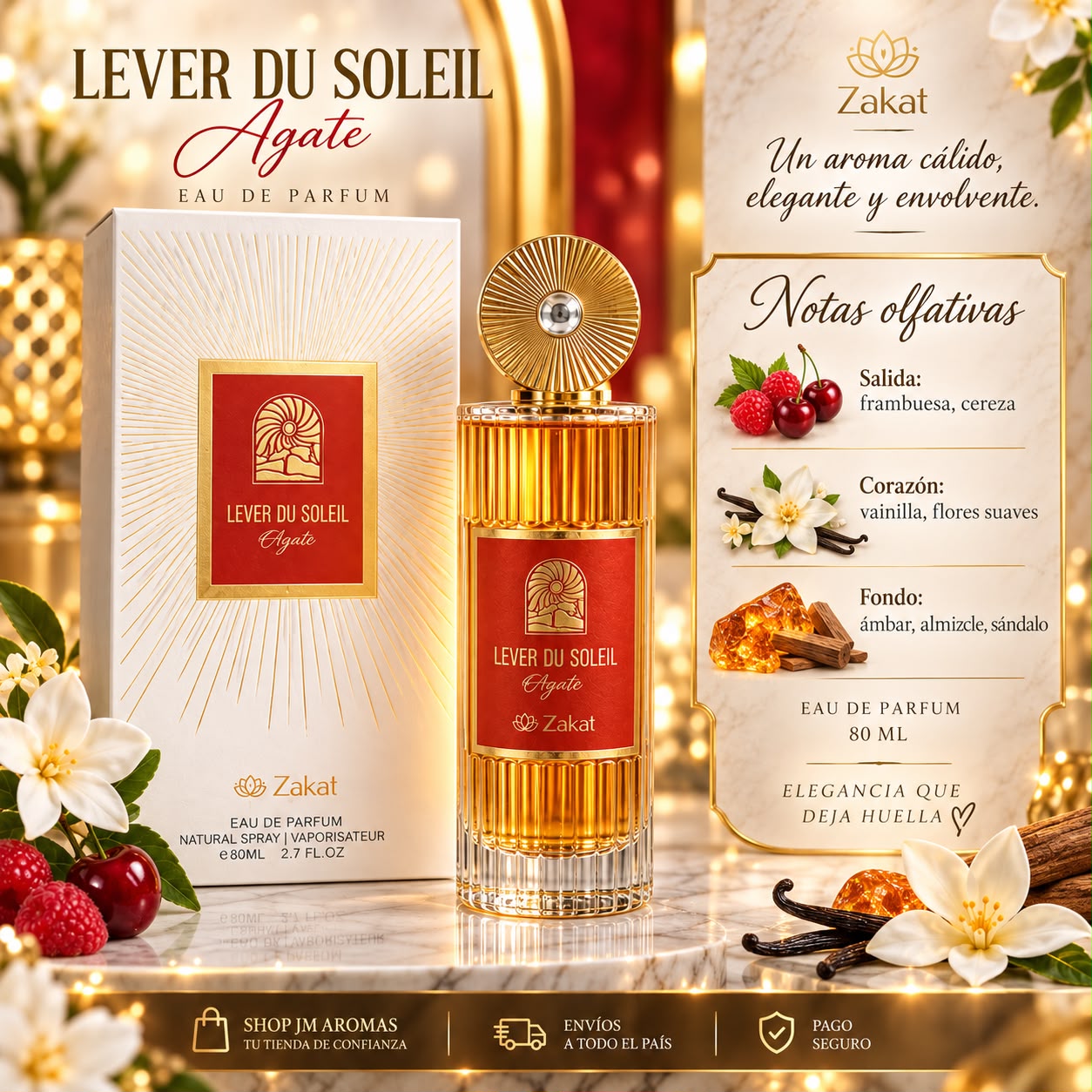 Lever Du Soleil Agate by Zakat Eau de Parfum 80 ML