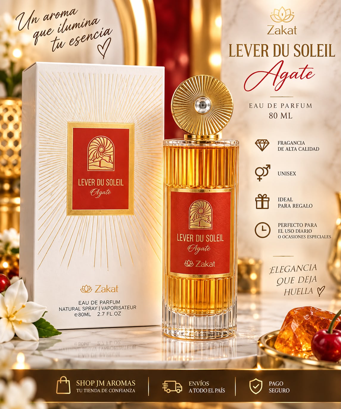 Lever Du Soleil Agate by Zakat Eau de Parfum 80 ML