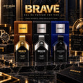 Set Brave by Mirada Intense ,Noir &nuit Eau de Parfum para Hombre