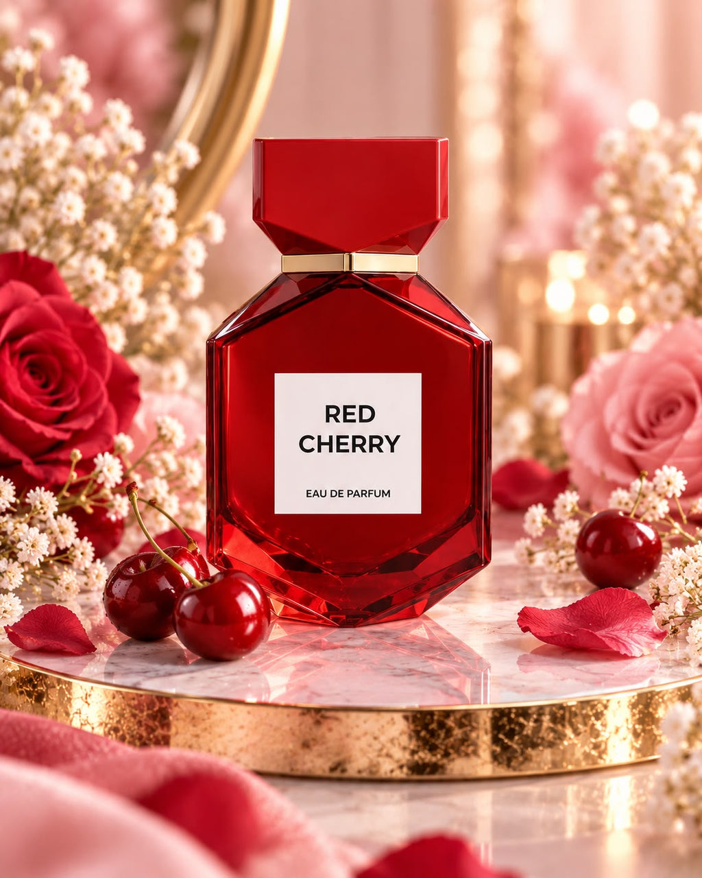Red Cherry Eau de Parfum – Sweet Cherry, Rose & Vanilla Fragrance