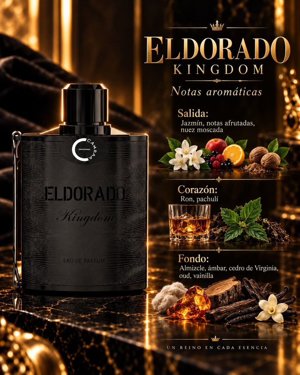 Eldorado Kingdom Eau de Parfum 100 ml – Unisex Warm Woody & Amber Fragrance