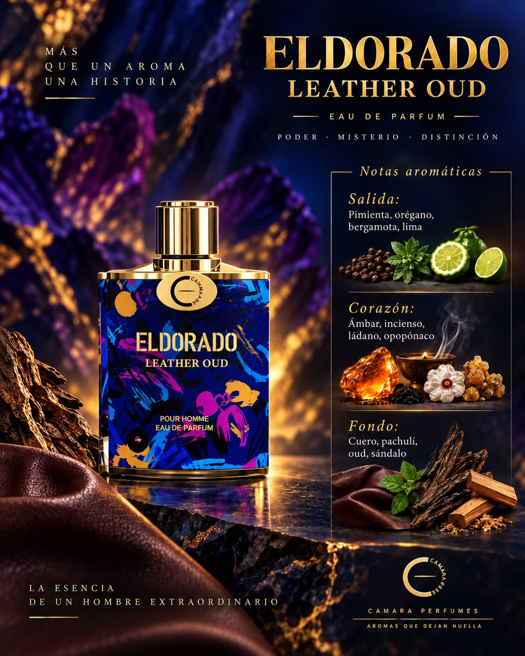 Eldorado Leather Oud Eau de Parfum 100 ml – Leather, Oud & Amber Fragrance