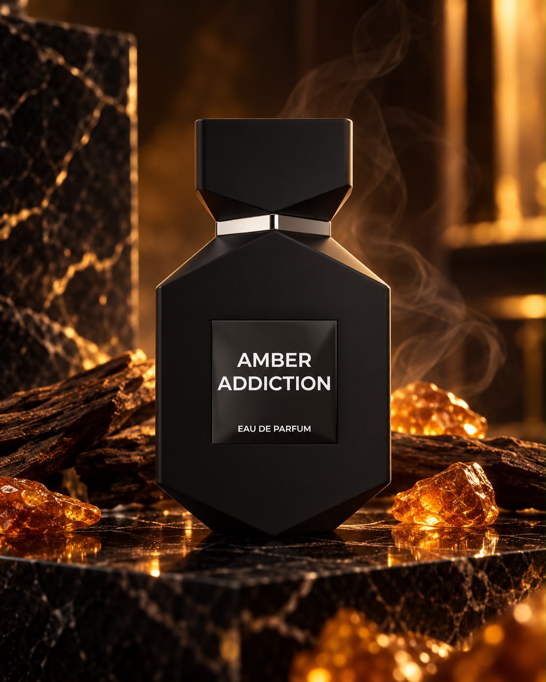 Amber Addiction Eau de Parfum – Warm Amber, Vanilla & Leather Fragrance