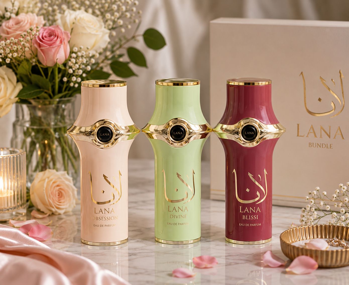 Set de 3 Perfumes para Mujer Fragancias Elegantes