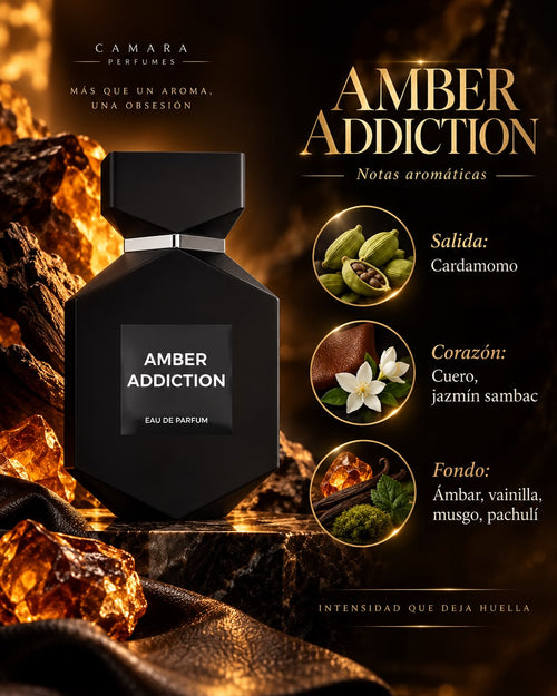 Amber Addiction Eau de Parfum – Warm Amber, Vanilla & Leather Fragrance